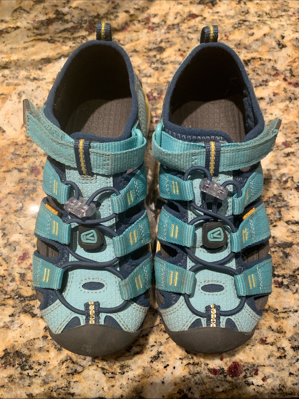 Keen Kids Teal and Navy Closed-Toe Hiking Sandals